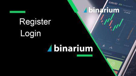 Como registrar e fazer login na conta no Binarium