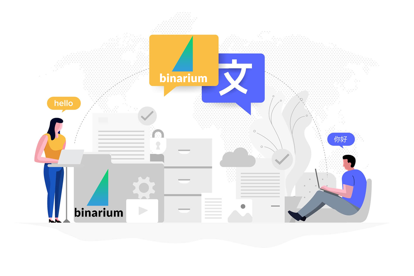 Binarium多言語サポート Binarium多言語サポート