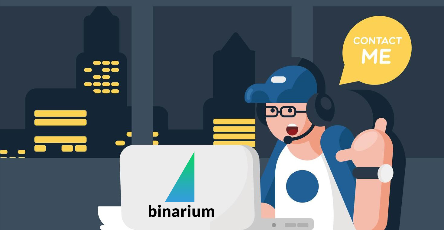 Contatta il supporto Binarium: chat dal vivo, email e telefono