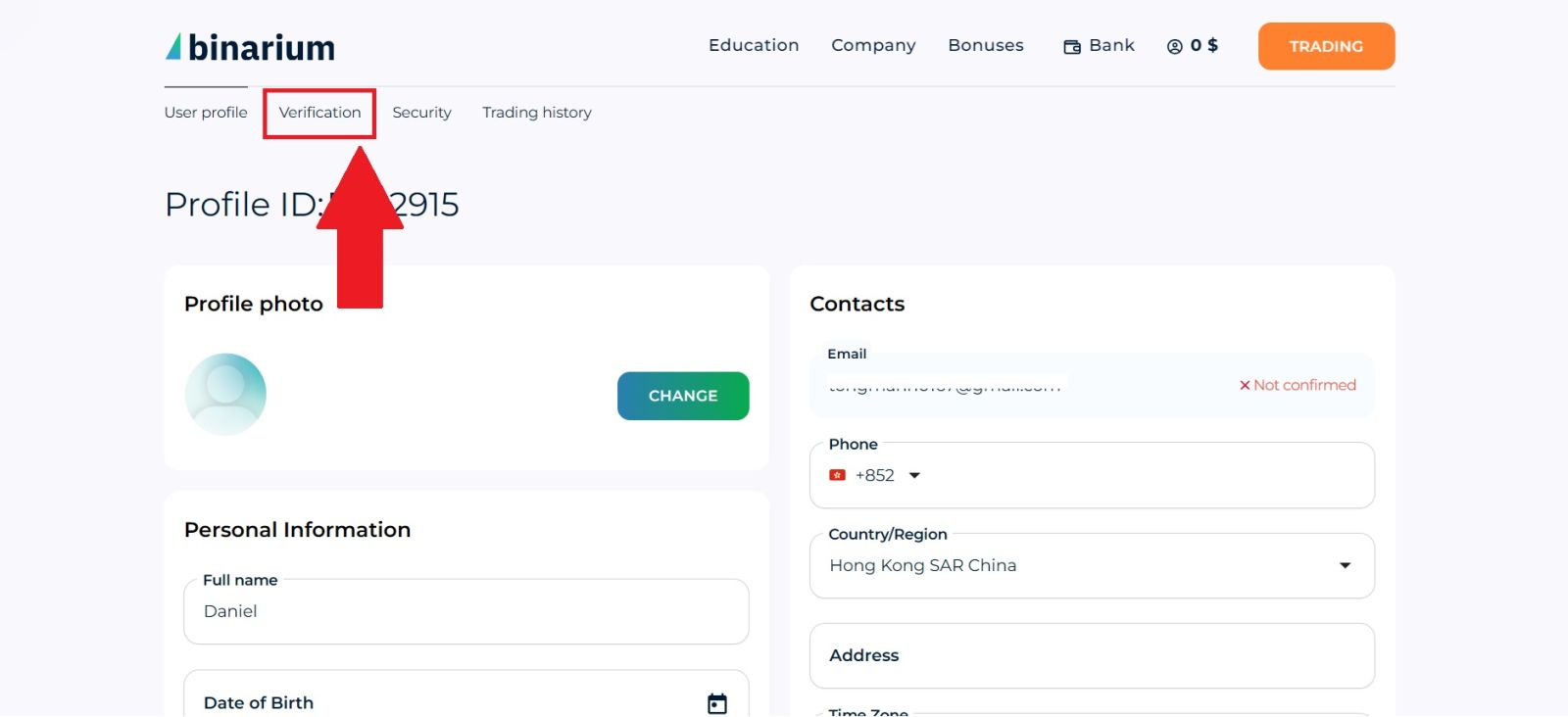 Processus de vérification de compte Binarium 2026 : comment compléter facilement le KYC