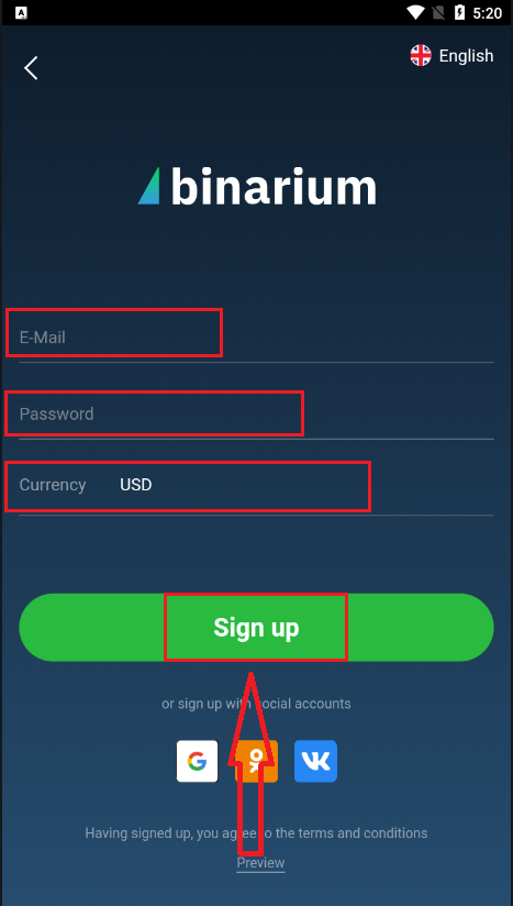 How to Register Account in Binarium