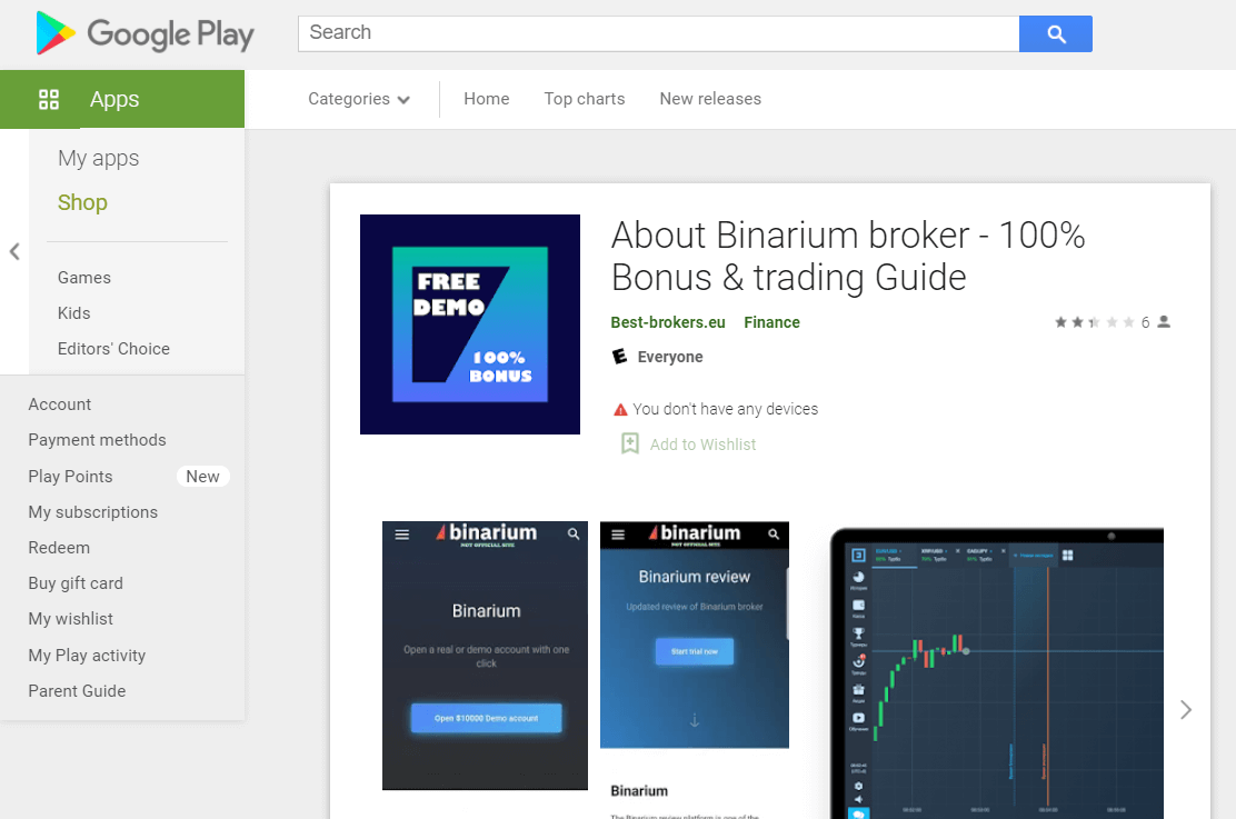 Cara Masuk dan Deposit Wang di Binarium Cara Masuk dan Deposit Wang di Binarium