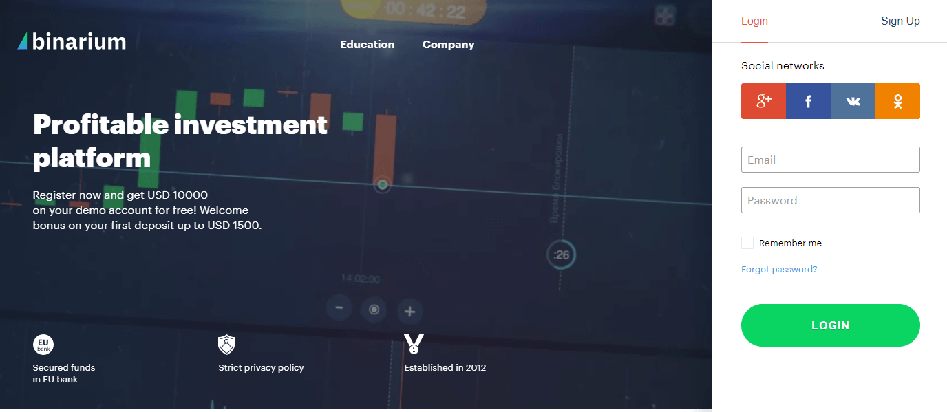 Cara Masuk dan Deposit Wang di Binarium Cara Masuk dan Deposit Wang di Binarium